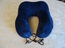 Fly Rest Ortopedyczny niebieski podpórka szyi pianka pamięciowa zegarek TV Podróż poduszka na szyję