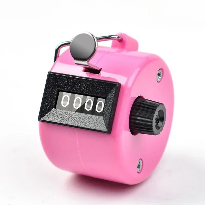 Hand Tally Counter, Handheld 4 Digit Lap Counter, Manual Mechanical Clicker