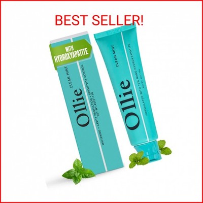 Ollie Fluoride Free 10% Nano Hydroxyapatite Toothpaste, Clean Mint