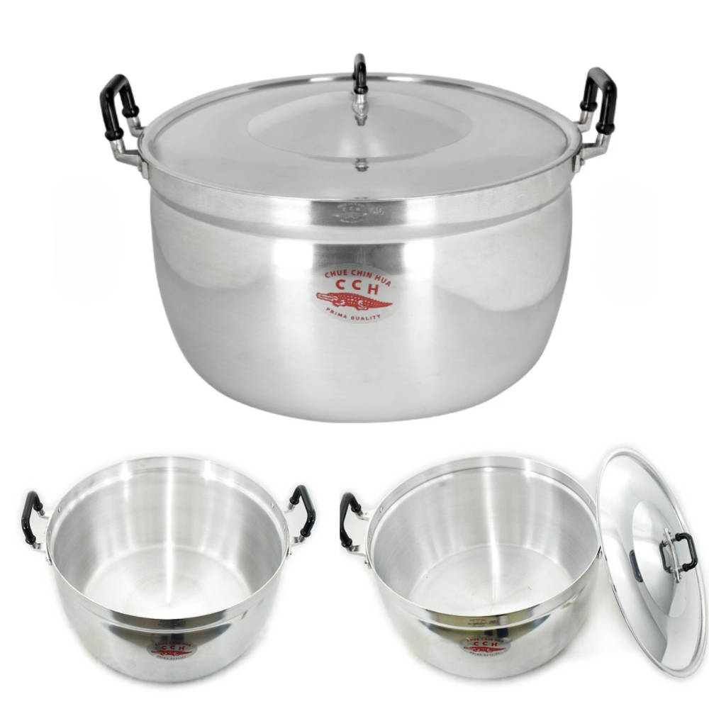Thai traditional crocodile brand aluminum cooking pot set size 32