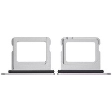 Single Sim Card Tray Compatible With Apple iPhone 16 / 16 Plus White 