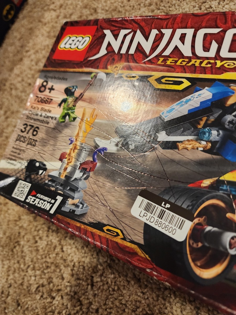 LEGO NINJAGO: Kai's Blade Cycle & Zane's Snowmobile (70667) for
