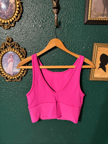 Lululemon Power Pivot Tank Top Size 6 Sonic Pink