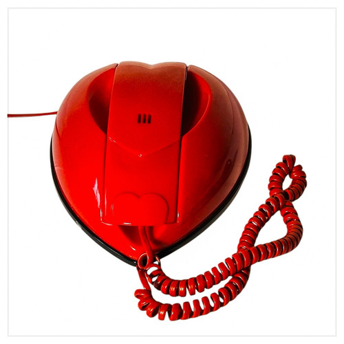 Telefono Fisso Vintage TRANBON Mod HEART 2 CUORE Made in Taiwan Anni ‘80 Work - Photo 1/24