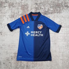 FC Cincinnati Jersey Boys 12 Blue MLS Soccer Adidas AEROREADY