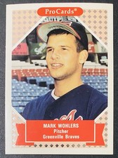 1991 ProCards Mark Wohlers * Greenville * Atlanta Braves