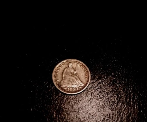 1853-P Arrows Silver Seated Liberty Half Dime Full Liberty reverse scratched vg?