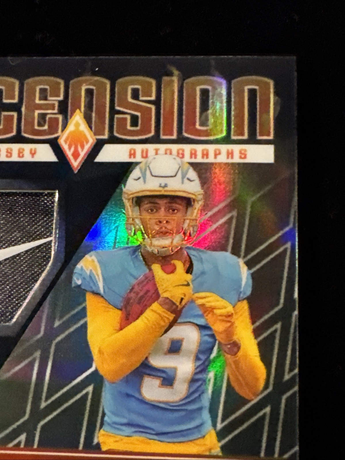 2025 Panini Phoenix Ascension RC Patch Autograph Tre Harris #’d 1/2 Nike Patch view 3