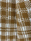 Timberland Unisex Brown White Plaid Knit Neck Warmer Rectangle Scarf — photo 3