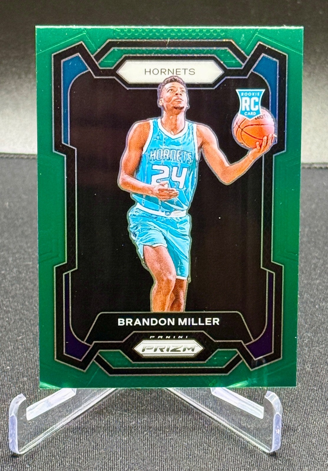 2023-24 Panini Prizm - Brandon Miller #152 Green Prizm (RC) Charlotte Hornets