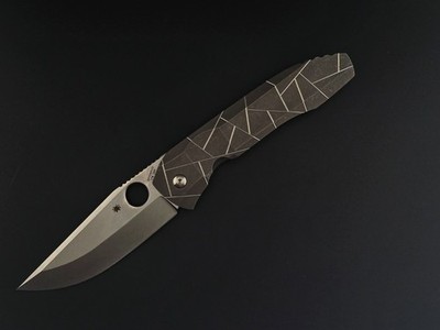 Rare - Spyderco C199TIP Stonewashed - Discontinued
