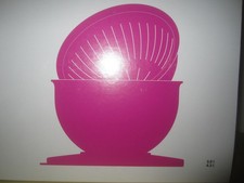 Tupperware Junge Welle Schüssel mit Deckel + Sieb, 4,3 Liter, pink, dicht, neu
