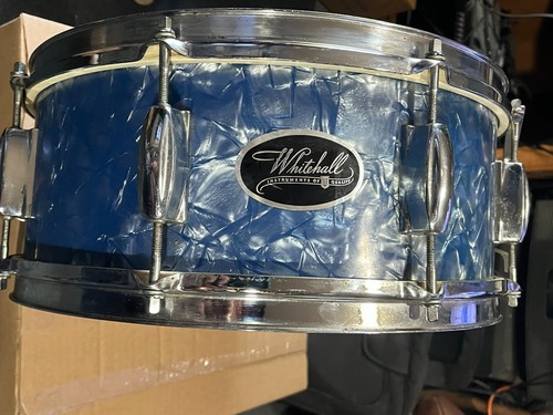 VINTAGE WHITEHALL SNARE DRUM, 8 LUG, BLUE PEARL, MIJ