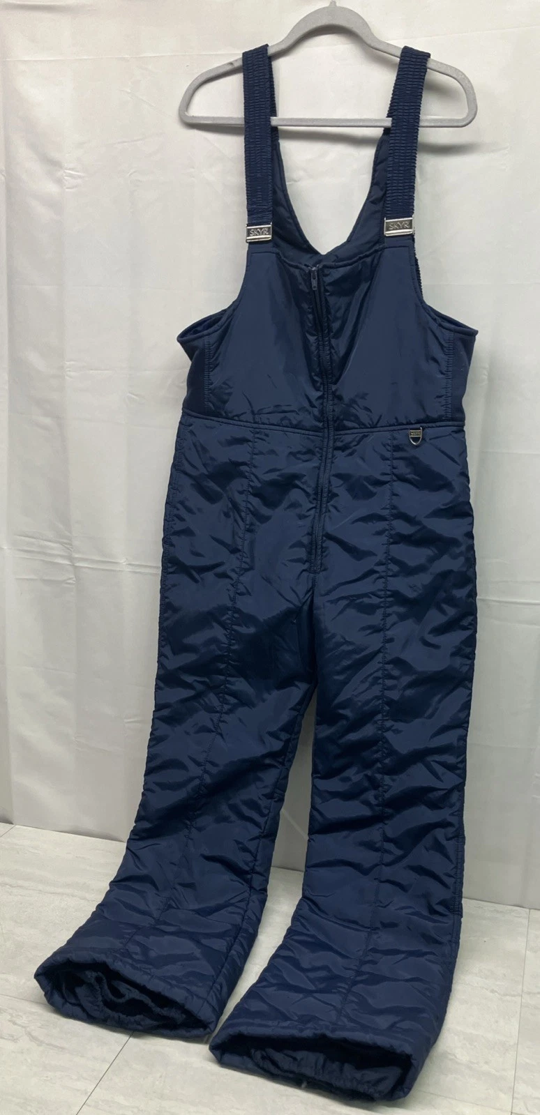 Vintage SKYR Overall Snow Pants Bibs Vintage Size Large Blue