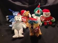 Ty Jingle Beanies Lot of 6 2001 and 2002, w/tags