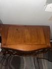 Antique Louis XV Commode Floral Inlay Marble Top Brass Victorian Mahogany — photo 6