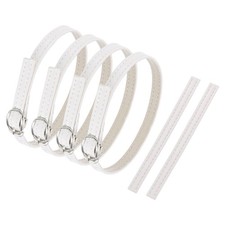 2 Pair Replacement Ankle Strap for Heels Shoe Band White