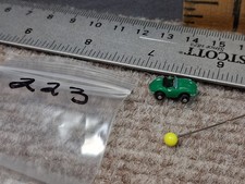 VINTAGE GALOOB ULTRA MIRCO MINI'S INSIDERS, JAGUAR XKE CONVERTIBLE GREEN 
