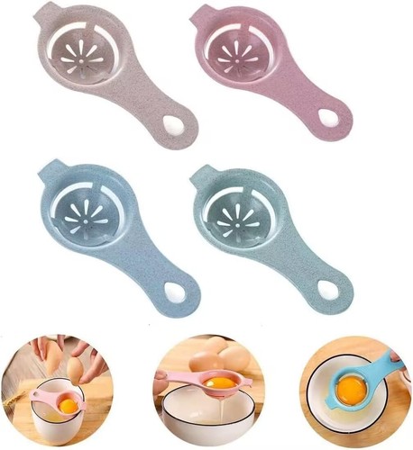 4PCS Egg Separator, Egg Yolk White Separator, Plastics Egg White Separator Eg...