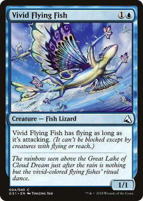 Vivid Flying Fish 004/040 Lightly Played GS1 Global Series Jiang Yanggu & Mu Yan