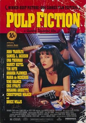 Pulp Fiction (1994) Filmplakat Poster Travolta (Quentin Tarantino) #285