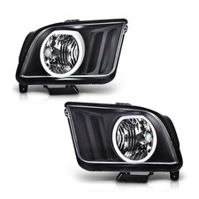 LED DRL Headlights Assembly Fit Ford Mustang 2005-2009