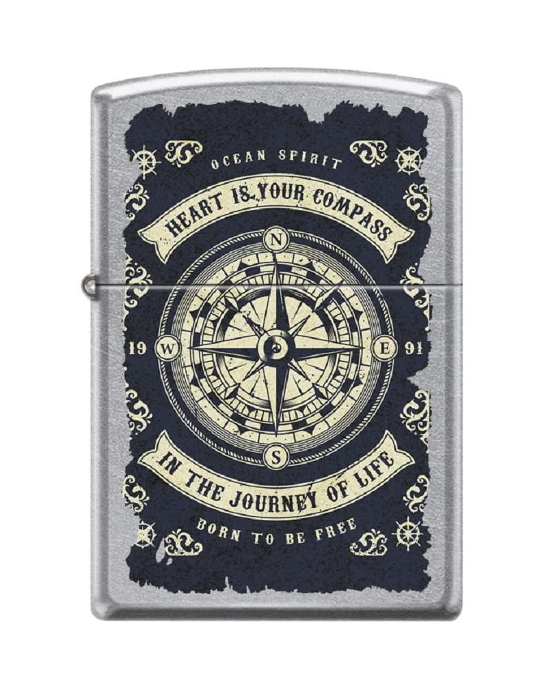 Zippo Lighter- Personalized Engrave Nautical Symbol Nautical