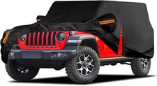 Waterproof Car Cover for Jeep Wrangler 4 Door 2006-2025 JK JL Outdoor Waterproof