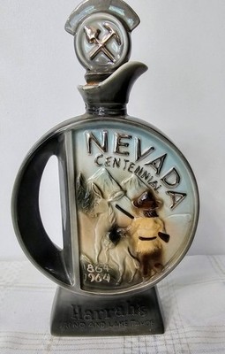 Super Rare!!! Jim Beam Harrah's Nevada Centennial Decanter Empty