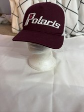 Polaris Mesh Snapback Maroon/White Cap Snowmobile