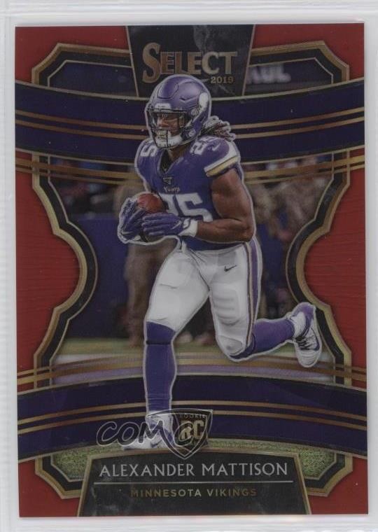2019 Panini Select Concourse Red Prizm 62/99 Alexander Mattison #64 bp8