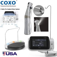 COXO C Sailor Pro Dental LED Implant Motor Touch Screen +20:1 Fiber Contra Angle