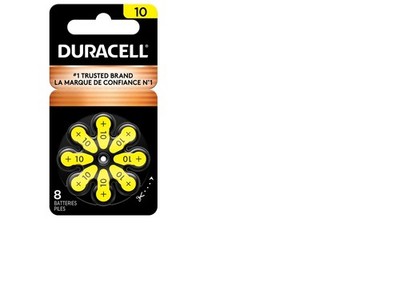 Duracell Activair Mercury Free Hearing Aid Batteries Size 10 (24-160) Exp-2029