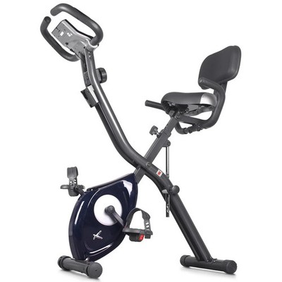 Magnetic Upright Exercise Bike LCD Readout Heart Rate Cardio Cycling Device