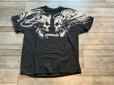 Liquid Blue Print 2007 Heaven Or Hell On Anvil Shirt Men Sz XL Skulls