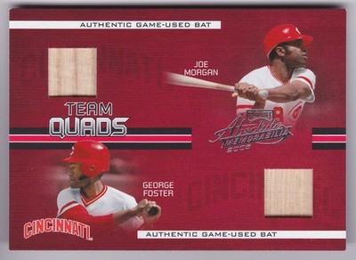 2005 Playoff Absolute Morgan/Foster/O'Neill/Dunn Team Quads Bat Relic /150 Reds