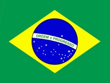 Brasilien Fahne Flagge Hissflagge Nationalfahne mit &Ouml;sen ca 150x90 cm