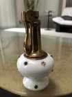 Vtg. Mid-century Japan Porcelain/Bronze Table Top Cigarette Lighter 4" tall — photo 4