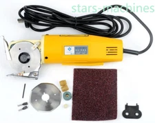 New 70mm Blade Electric Cloth Cutter Fabric Round Knife Cutting Machine 220V