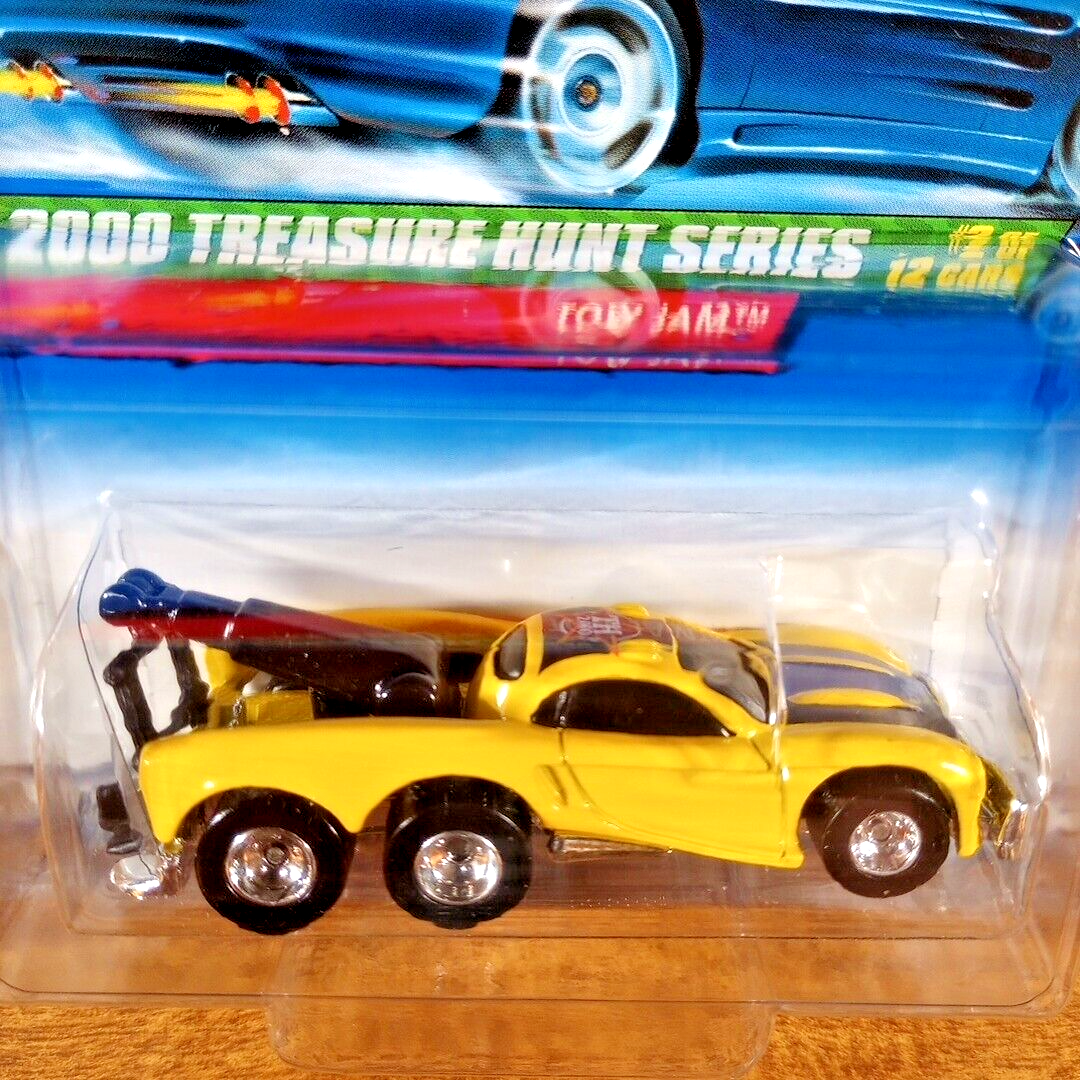 Hot Wheels 2000 Treasure Hunt Series Tow Jam Yellow Real Riders T