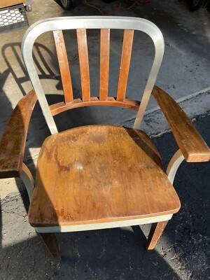 Vintage Shaw-Walker Industrial Office Chair – Wood & Steel, Mid