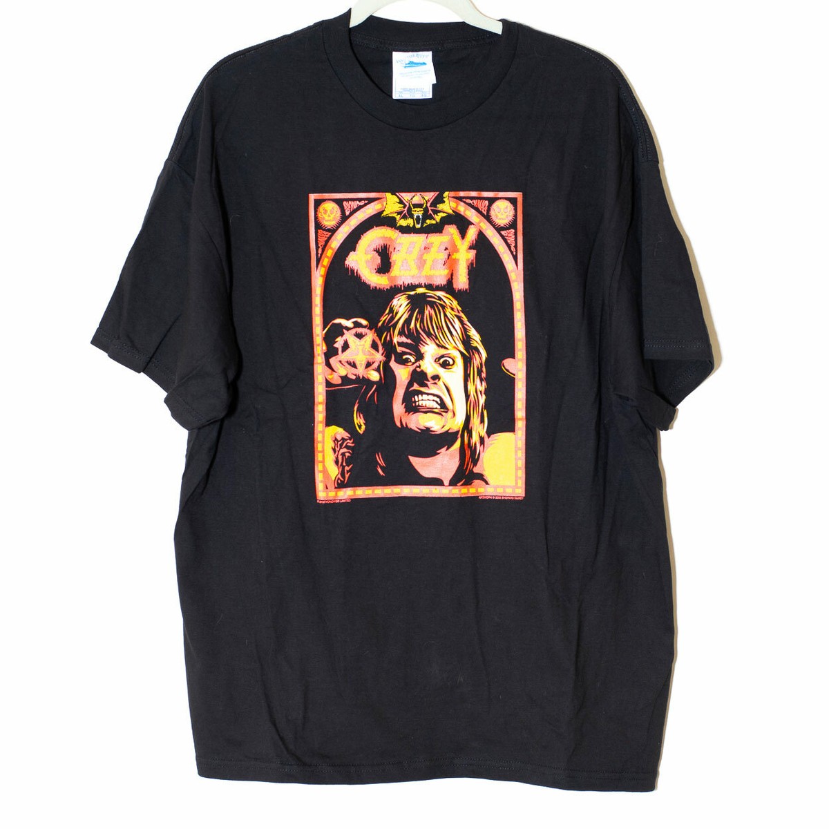 Ozzy Osbourne 2002年 正規品Tシャツ 新品・未使用 SizeM Ozzy Osbourne Graphic T-Shirt Sz XL 2002 Shepard Fairey Obey