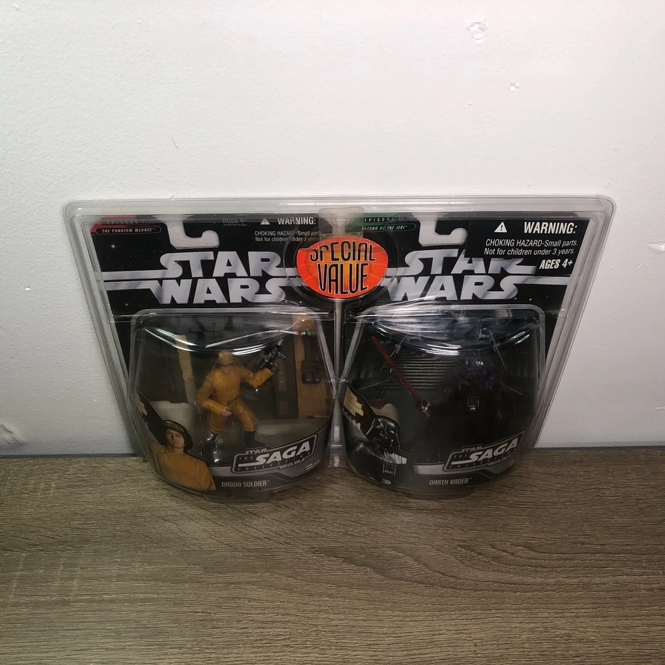 Star Wars The Saga Collection Naboo Soldier Darth Vader Value Pack Sellado Raro Foto 2 de 4