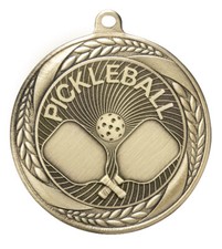 PICKLEBALL MEDAL GOLD ONLY INCLUDES NECK RIBBON M-MS247AG 