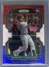 2022 Panini Prizm - Red White & Blue Prizm #43 Spencer Torkelson (RC)