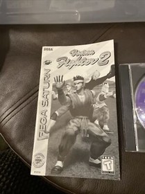Virtua Fighter 2 (Sega Saturn, 1996) Tested - Game Disc W/manual Not For Resale