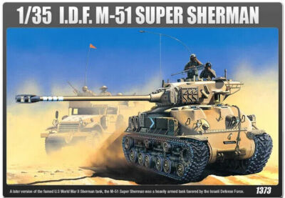ACADEMY 1/35 Ma??stab IDF MEDIUM TANK M-51 SUPER SHERMAN #13254...