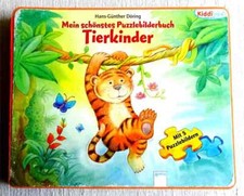 5 Puzzle Tier kinder Delphin Pinguin Elefant Eisbär Tiger Kiddi Arena 25,5x21 cm