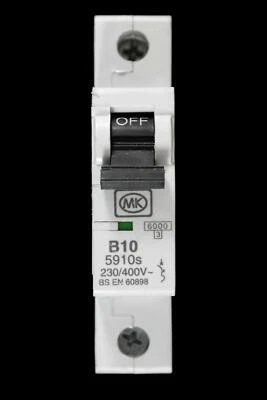 MK 10 AMP CURVE B 6kA MCB CIRCUIT BREAKER 5910s SENTRY