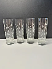Courvoisier CV Cognac Glass Highball Cocktail 6" H France Etched Replacements